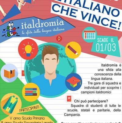 Locandina “Italdromia: le sfide della lingua italiana”